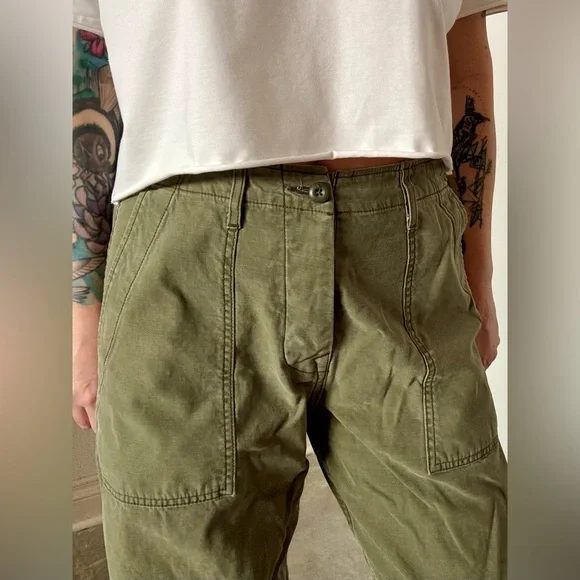 Imogene + Willie Blake Military Trouser in olive - Picture 6 of 15